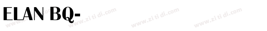 ELAN BQ字体转换